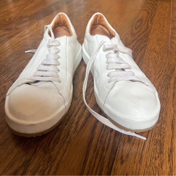 Jil Sander White Leather Sneakers Made in Italy Size 36 - Picture 2 of 7